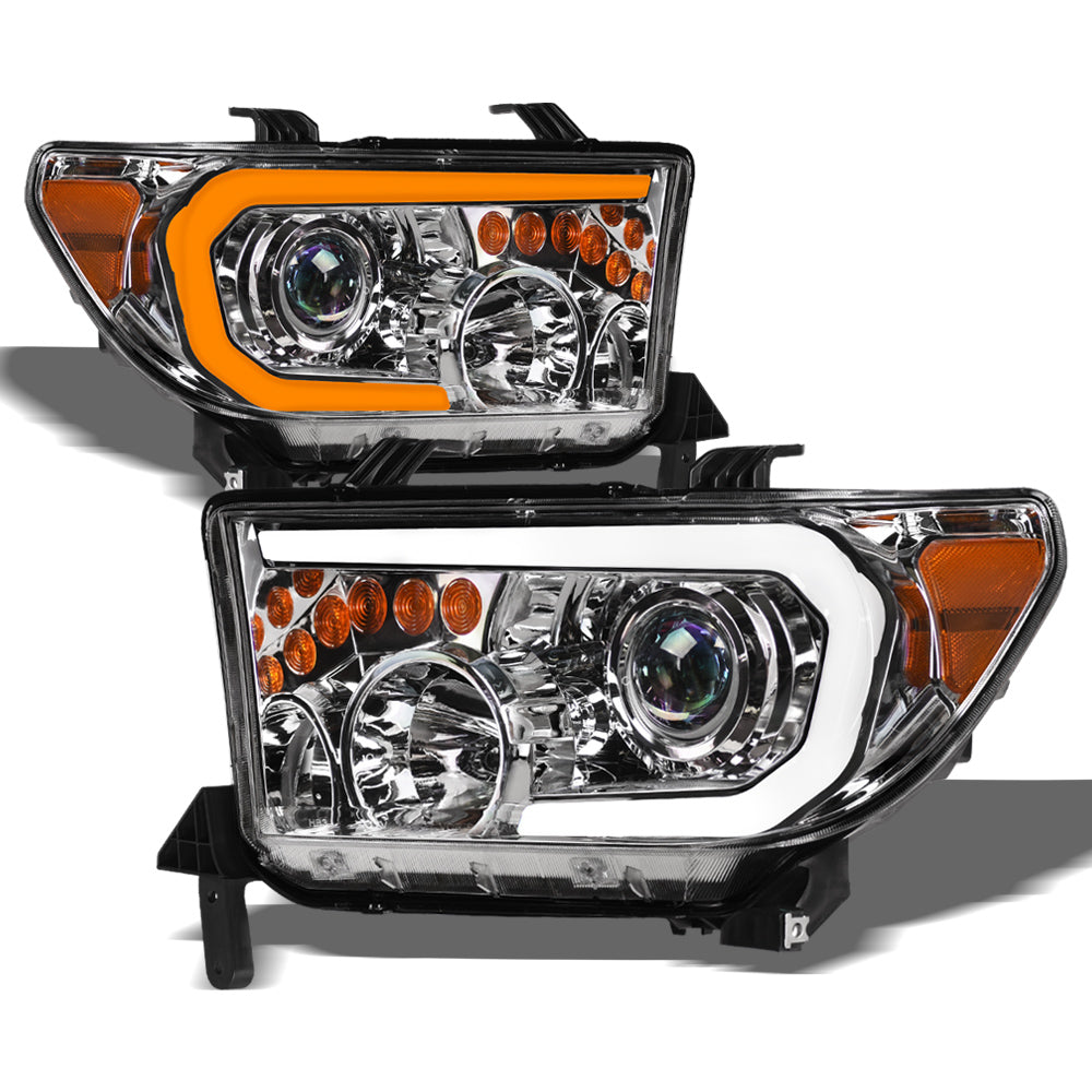 2007-2017 Toyota Tundra Sequoia Projector Headlights LED - TYTD07DS