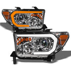 2007-2017 Toyota Tundra Sequoia Projector Headlights LED - TYTD07DS
