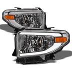 2014-2021 Toyota Tundra LED Halo Projector Headlights Chrome
