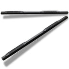 2004-2008 Ford F-150 Super Cab 4" Oval Side Step Bars - Matte Black