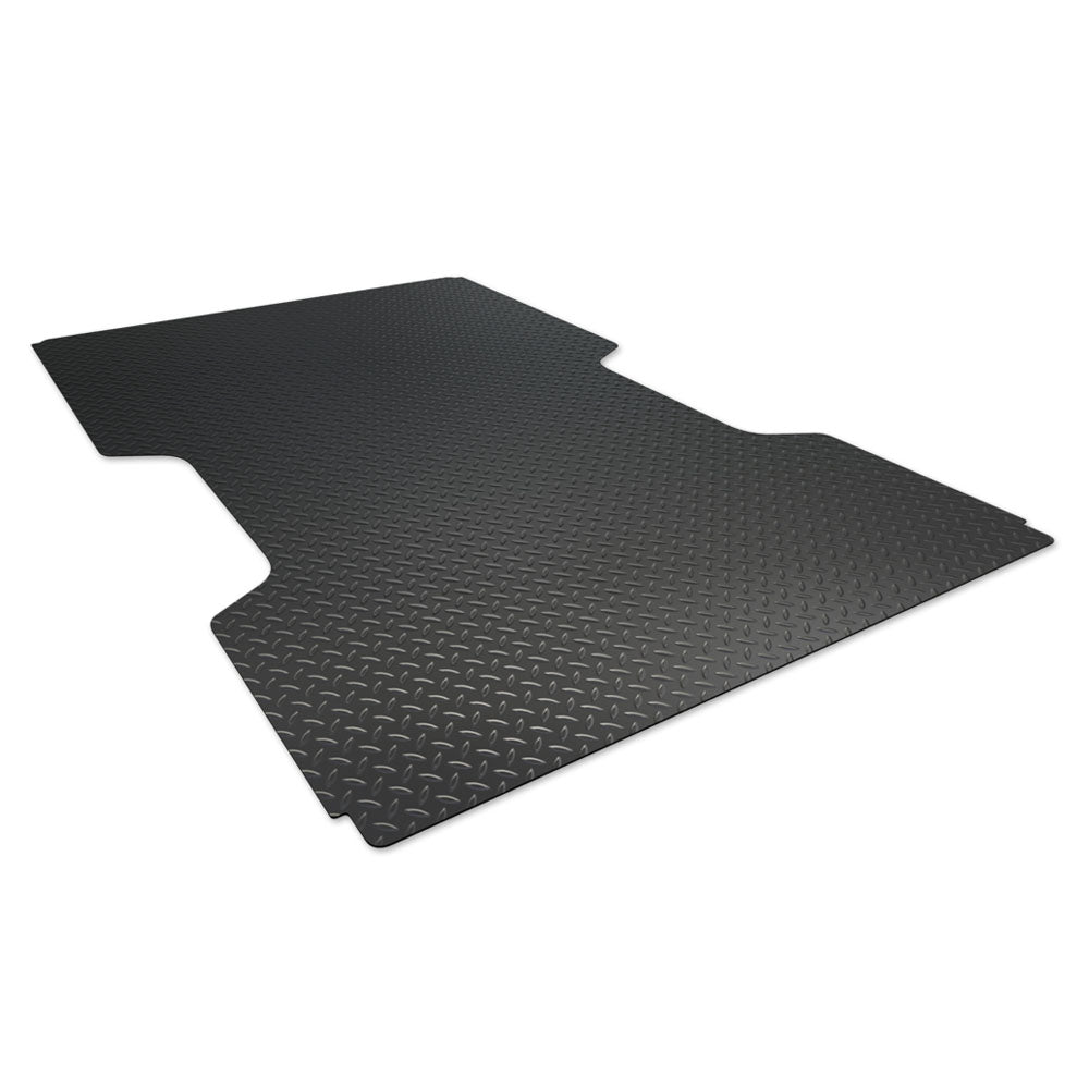 2016-2019 Nissan Titan / Titan XD 8 ft Bed Rubber Bed Mat - Diamond Plate