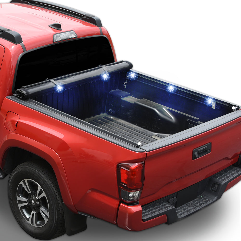 2016-2023 Toyota Tacoma 6 ft Bed Tonneau Cover Combo w/ LED Lights