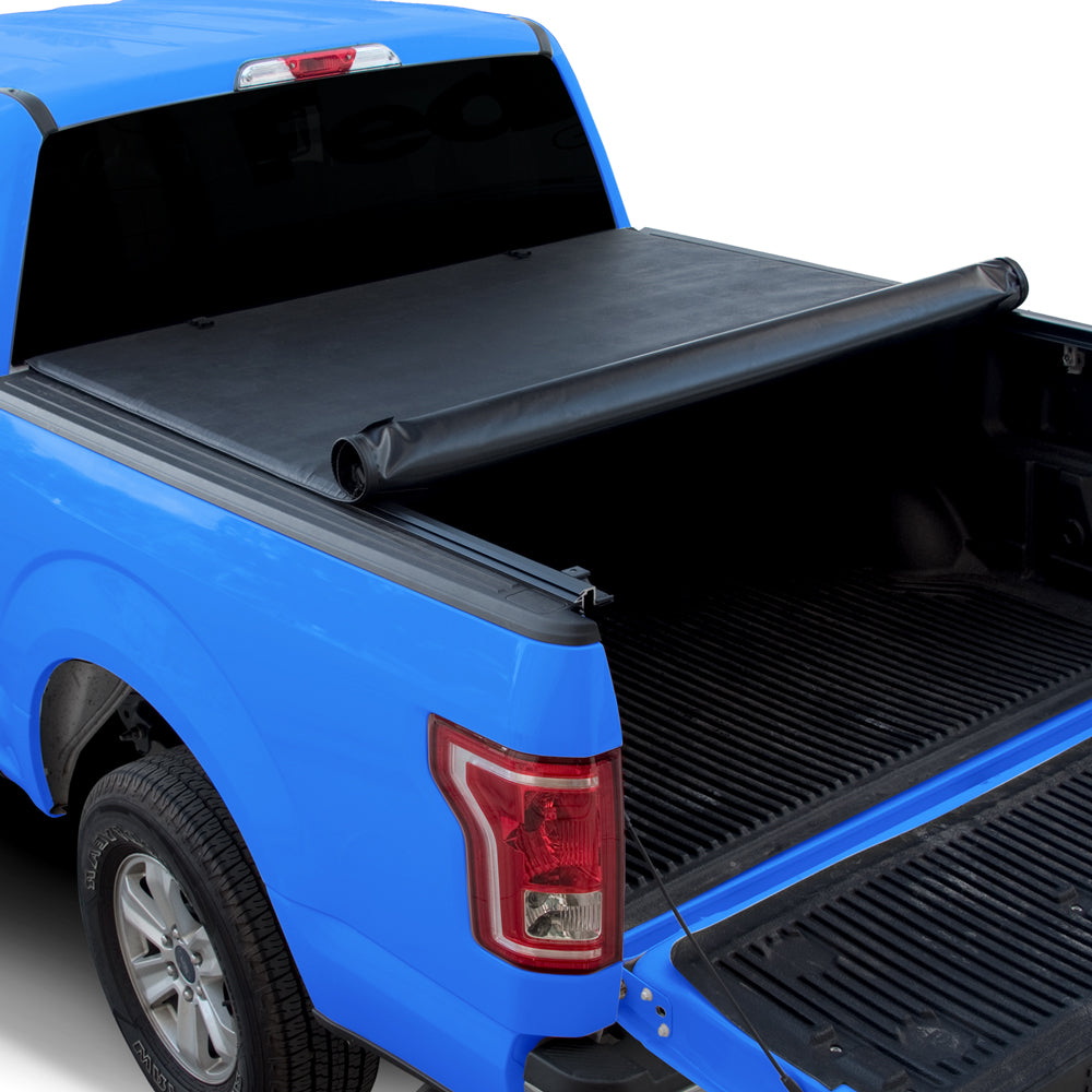2009-2022 Dodge Ram 1500 5.7 ft Bed Roll-Up Tonneau Cover w/ LED Lights