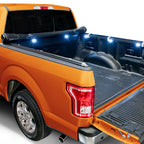 2009-2022 Dodge Ram 1500/2500/3500 6.4 ft Bed Roll-Up Tonneau Cover with LED Lights Combo