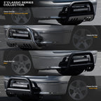 1992-1999 Chevrolet GMC SUV Bull Bar w/ LED Light Bar - Matte Black