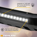 05-07 Ford Super Duty Advanced Bull Guard w/LED Light Bar - Matte Black