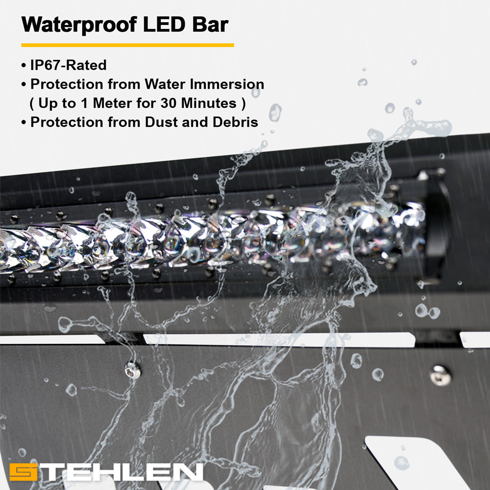 2007-2009 Jeep Wrangler JK Advanced Bull Guard w/ LED Light Bar
