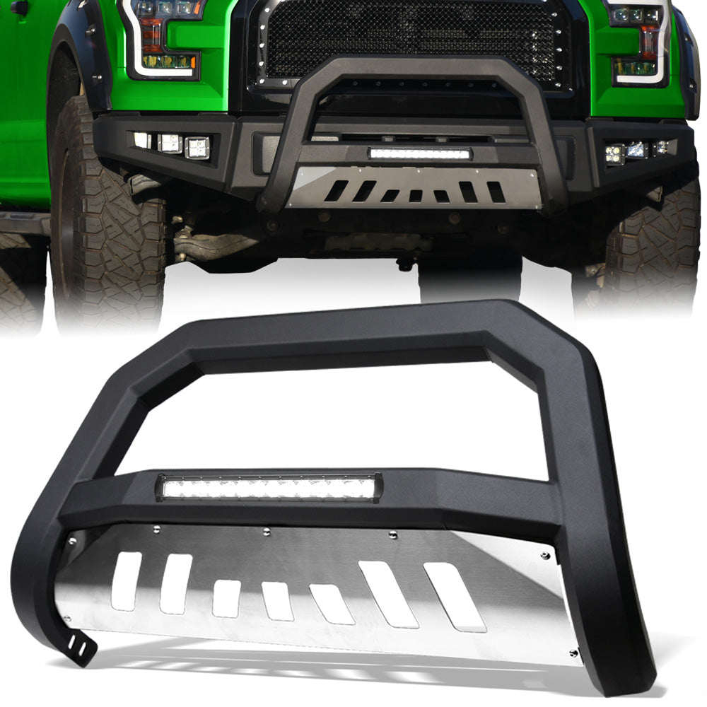 2010-2018 Jeep Wrangler JK Advanced Bull Guard w/ LED Light Bar