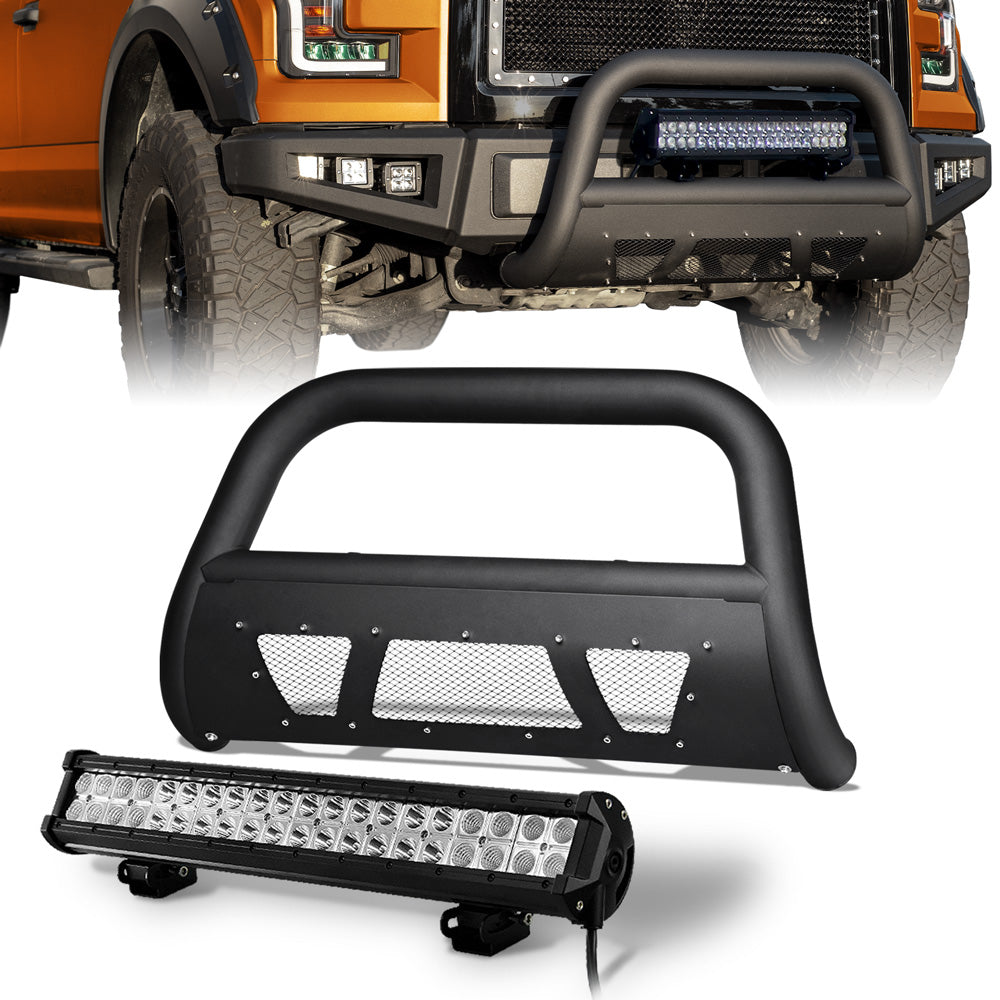 2006-2010 Hummer H3 Bull Guard w/ Skid Plate & LED Light Bar