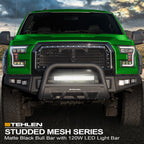 2008-2010 Jeep Grand Cherokee Bull Guard w/ LED Light Bar - Matte Black