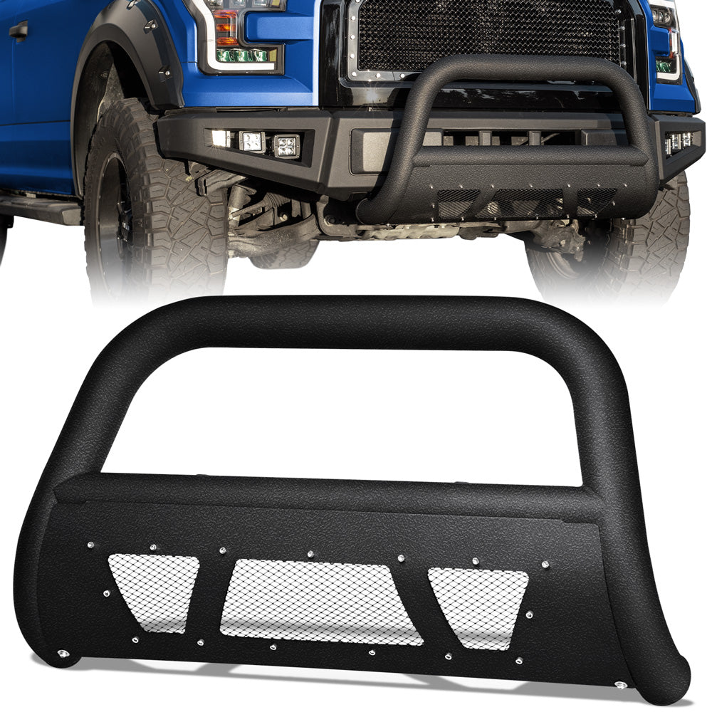 1992-1999 Chevrolet GMC Studded Mesh Bull Guard Texture Black