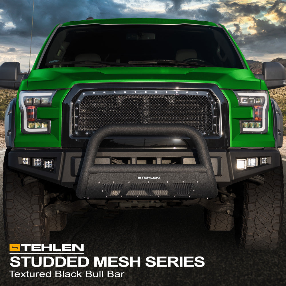1992-1999 Chevrolet GMC Studded Mesh Bull Guard Texture Black
