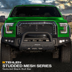 2005-2021 Nissan Frontier Studded Mesh Bull Guard - Texture Black