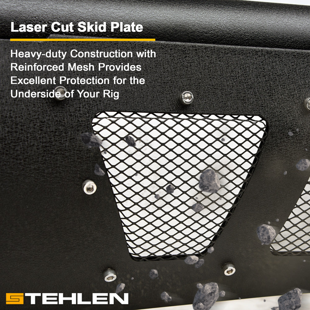2005-2021 Nissan Frontier Studded Mesh Bull Guard - Texture Black