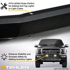 99-07 Silverado Sierra Advanced Bull Guard w/ Skid Plate - Matte Black