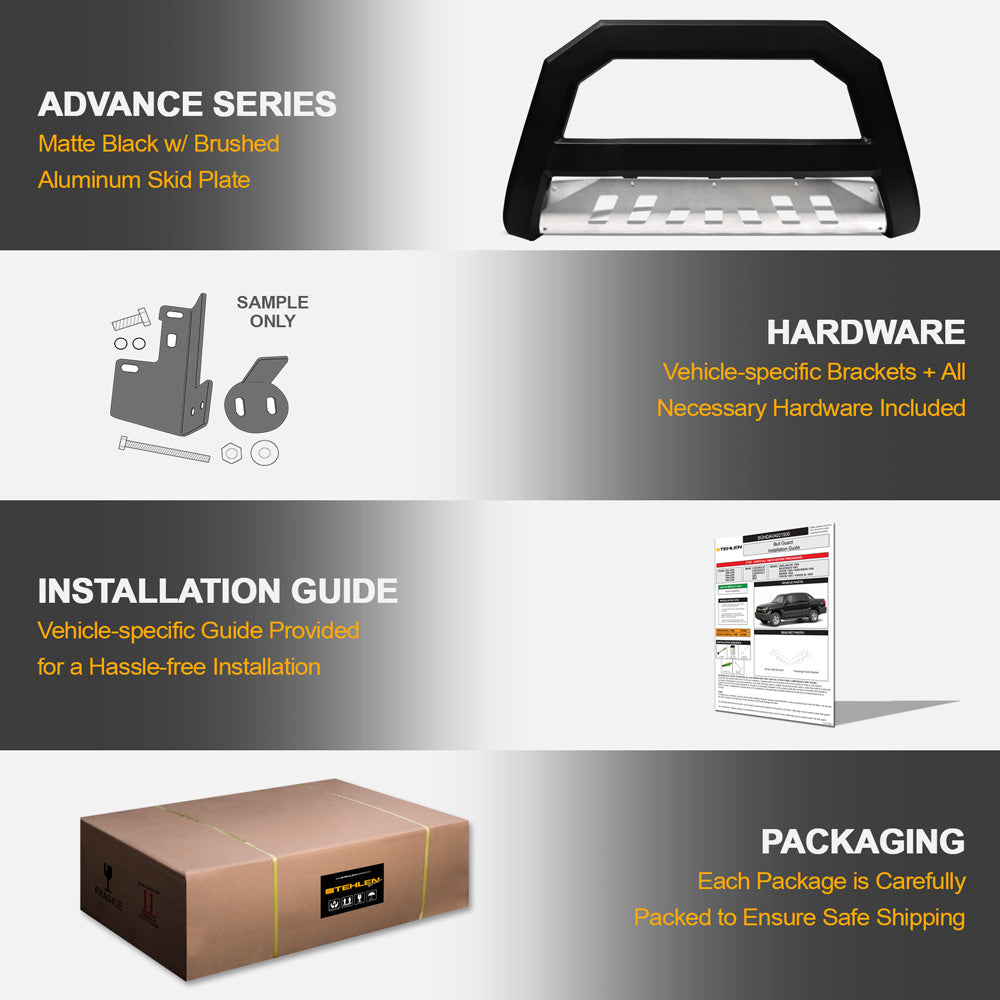 2010-2018 Jeep Wrangler Advanced Series Bull Guard - Matte Black