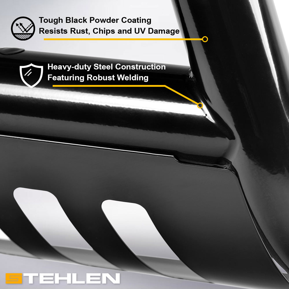 2005-2011 Dodge Dakota Mitsubishi Raider Bull Bar Guard - Black