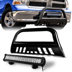 2004-2012 Chevrolet Colorado GMC Canyon Bull Bar + LED Light Bar Combo - Black