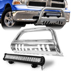 2004-2009 Dodge Durango Chrome Bull Guard with LED Light Bar