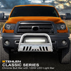 2004-2009 Dodge Durango Chrome Bull Guard with LED Light Bar