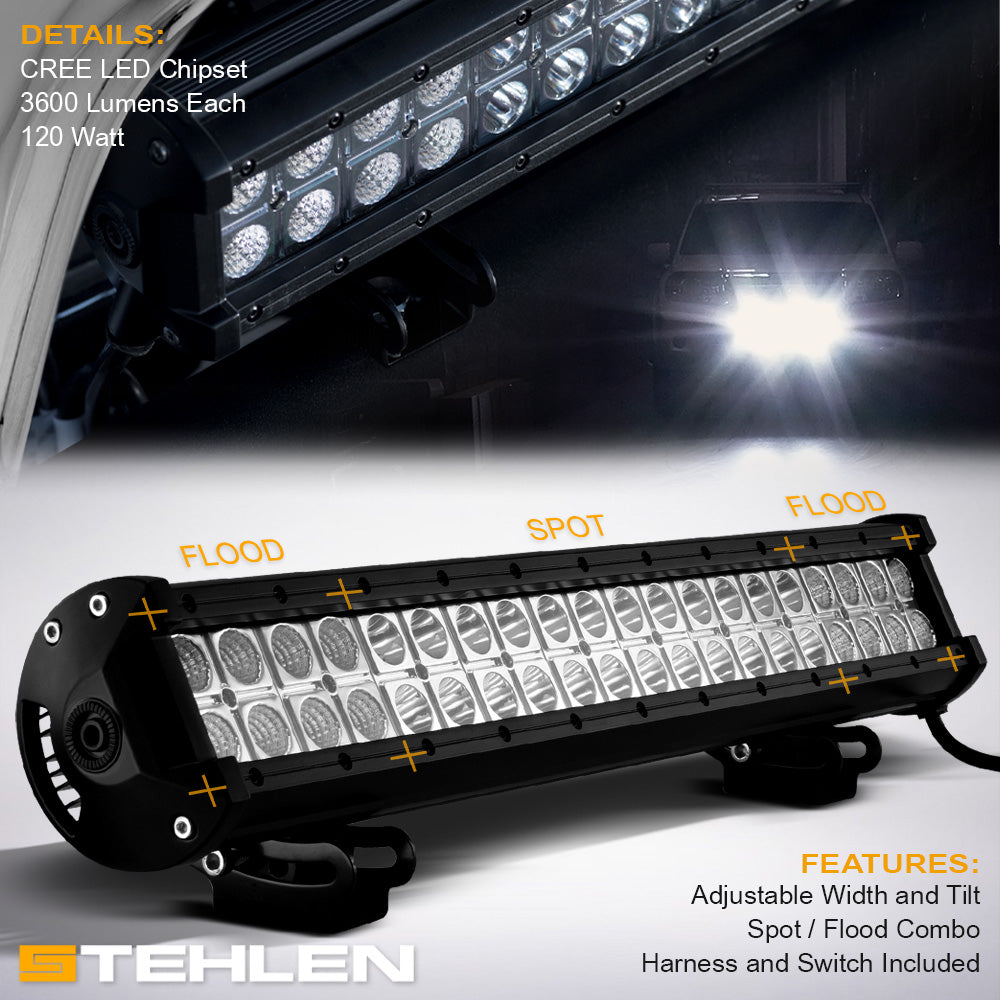 2004-2009 Dodge Durango Chrome Bull Guard with LED Light Bar