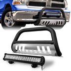 1992-1999 Chevrolet GMC SUV Bull Bar w/ LED Light Bar - Matte Black