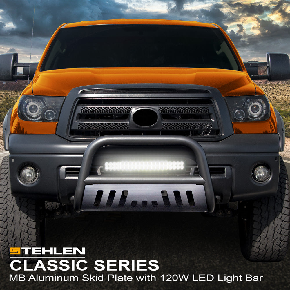 1992-1999 Chevrolet GMC SUV Bull Bar w/ LED Light Bar - Matte Black