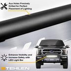 1992-1999 Chevrolet GMC SUV Bull Bar w/ LED Light Bar - Matte Black