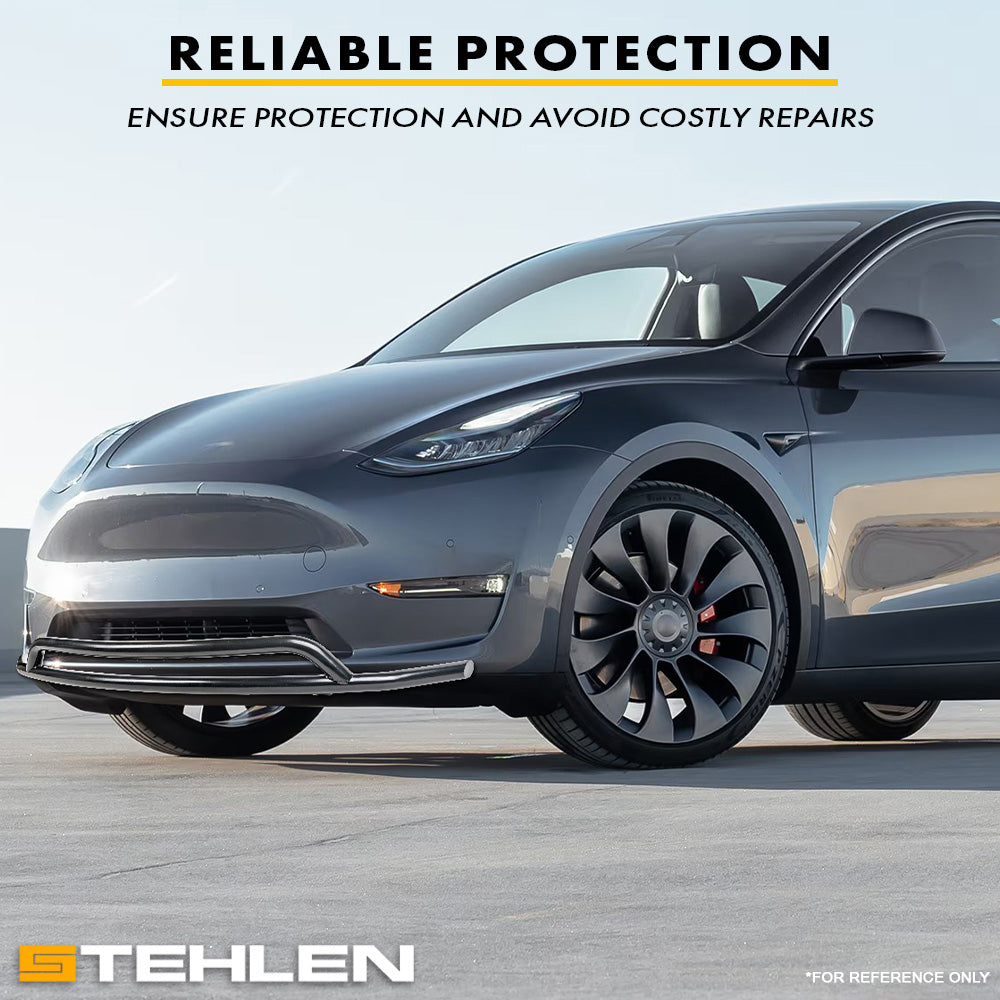 2020-2023 Tesla Model Y Front Bumper Guard Steel - Black