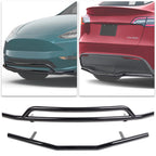 2020-2024 Tesla Model Y Front & Rear Bumper Guard Set - Black Steel