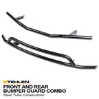 2020-2024 Tesla Model Y Front & Rear Bumper Guard Set - Black Steel