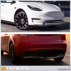2020-2024 Tesla Model Y Front & Rear Bumper Guard Set - Black Steel