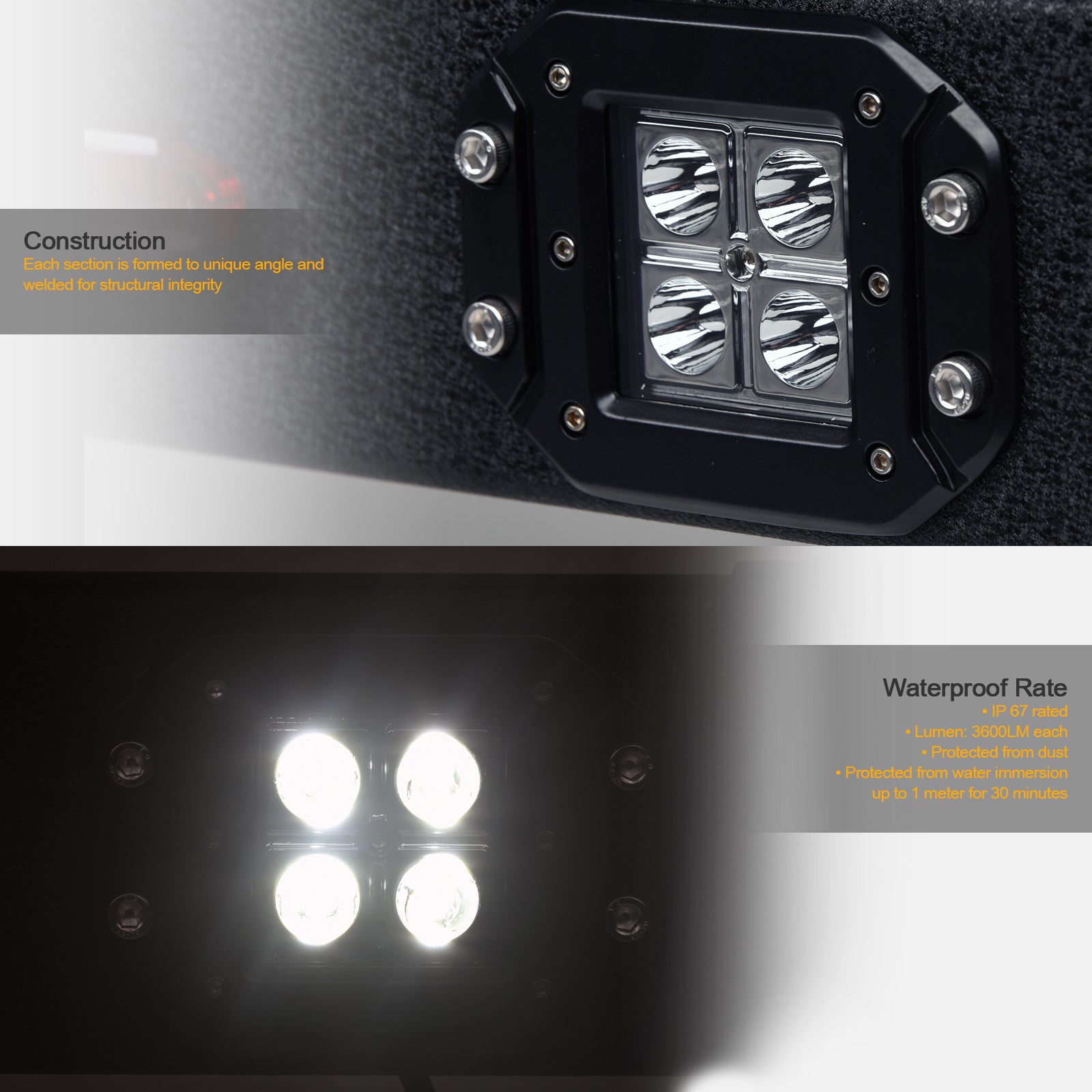 Stehlen Razor 3000 Universal Chase Rack w/LED Lights - Texture Black