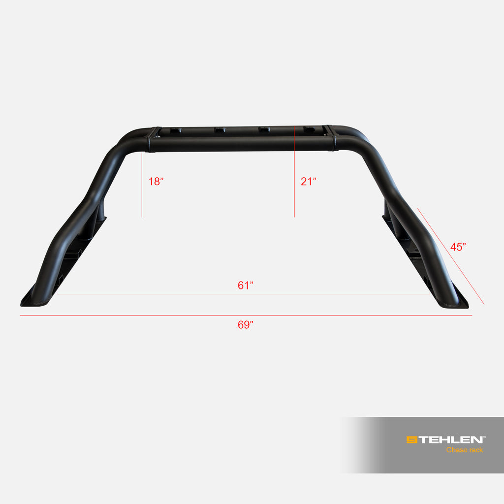 Universal Full Size Chase Rack Tire Carrier - Matte Black