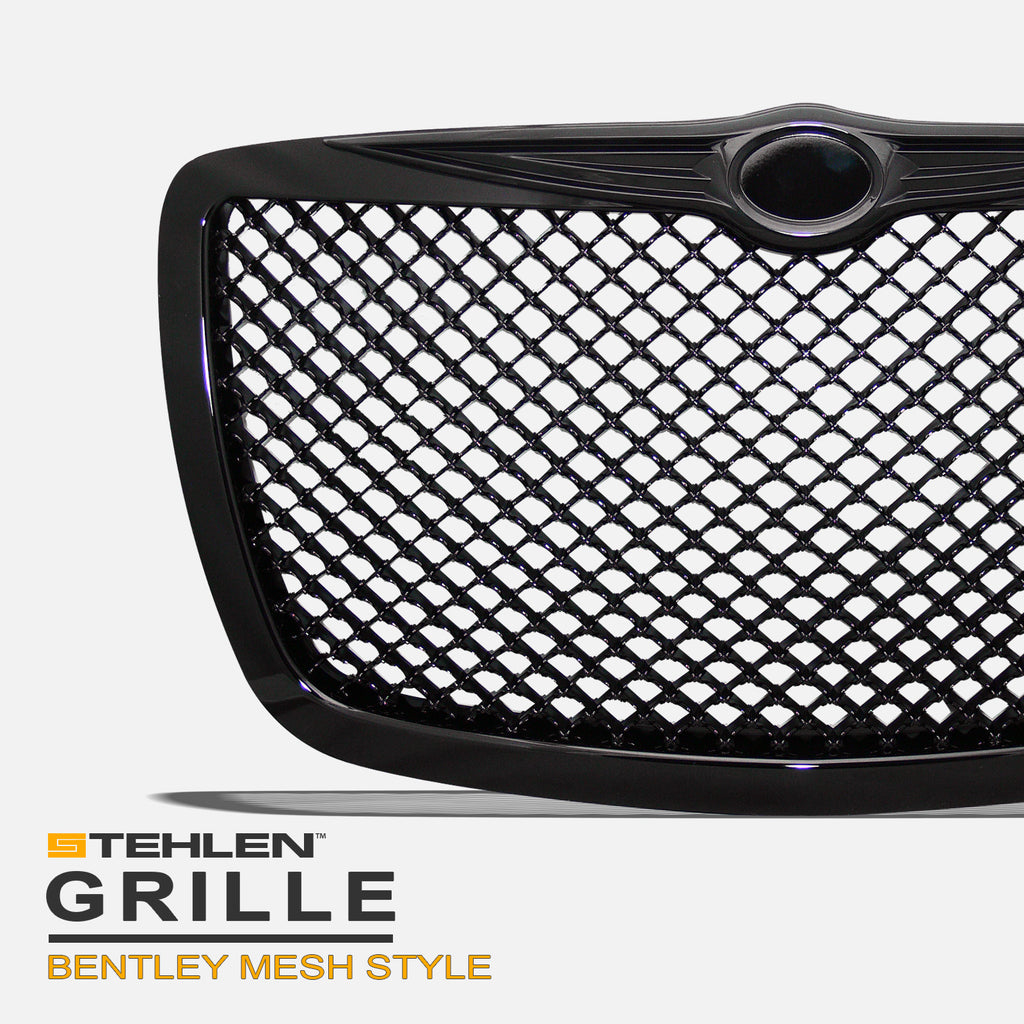 2005-2010 Chrysler 300 Front Grille - Matte Black Replacement