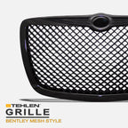 2005-2010 Chrysler 300 Front Grille - Matte Black Replacement