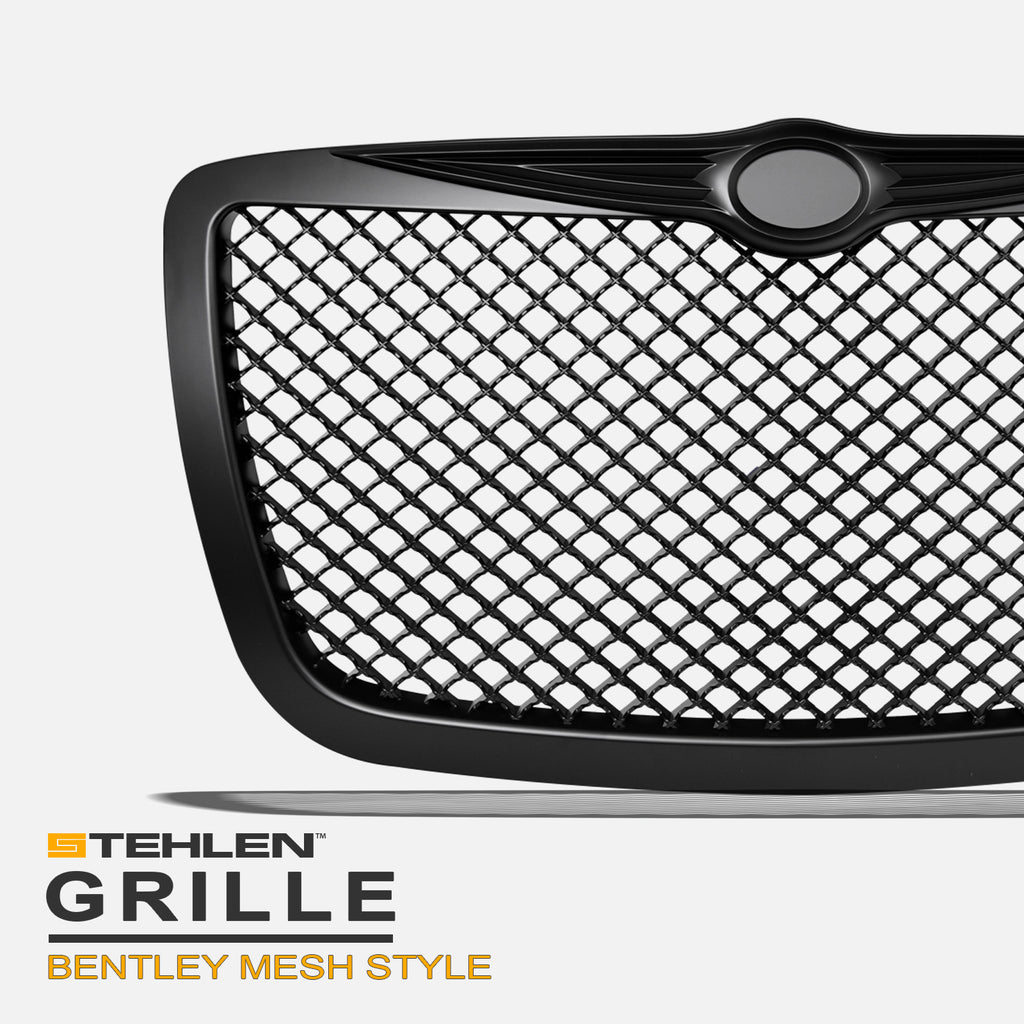 2005-2010 Chrysler 300 Honeycomb Mesh Front Grille - Matte Black