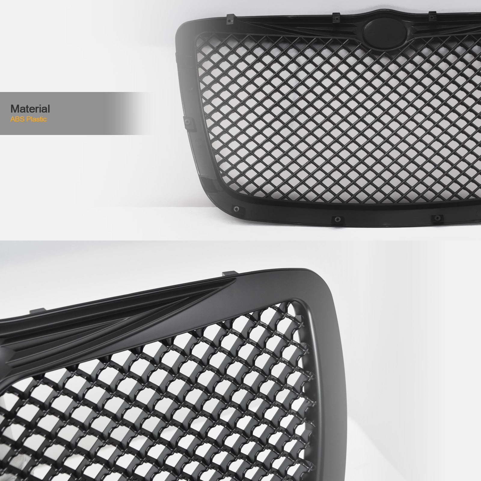 2005-2010 Chrysler 300 Honeycomb Mesh Front Grille - Matte Black