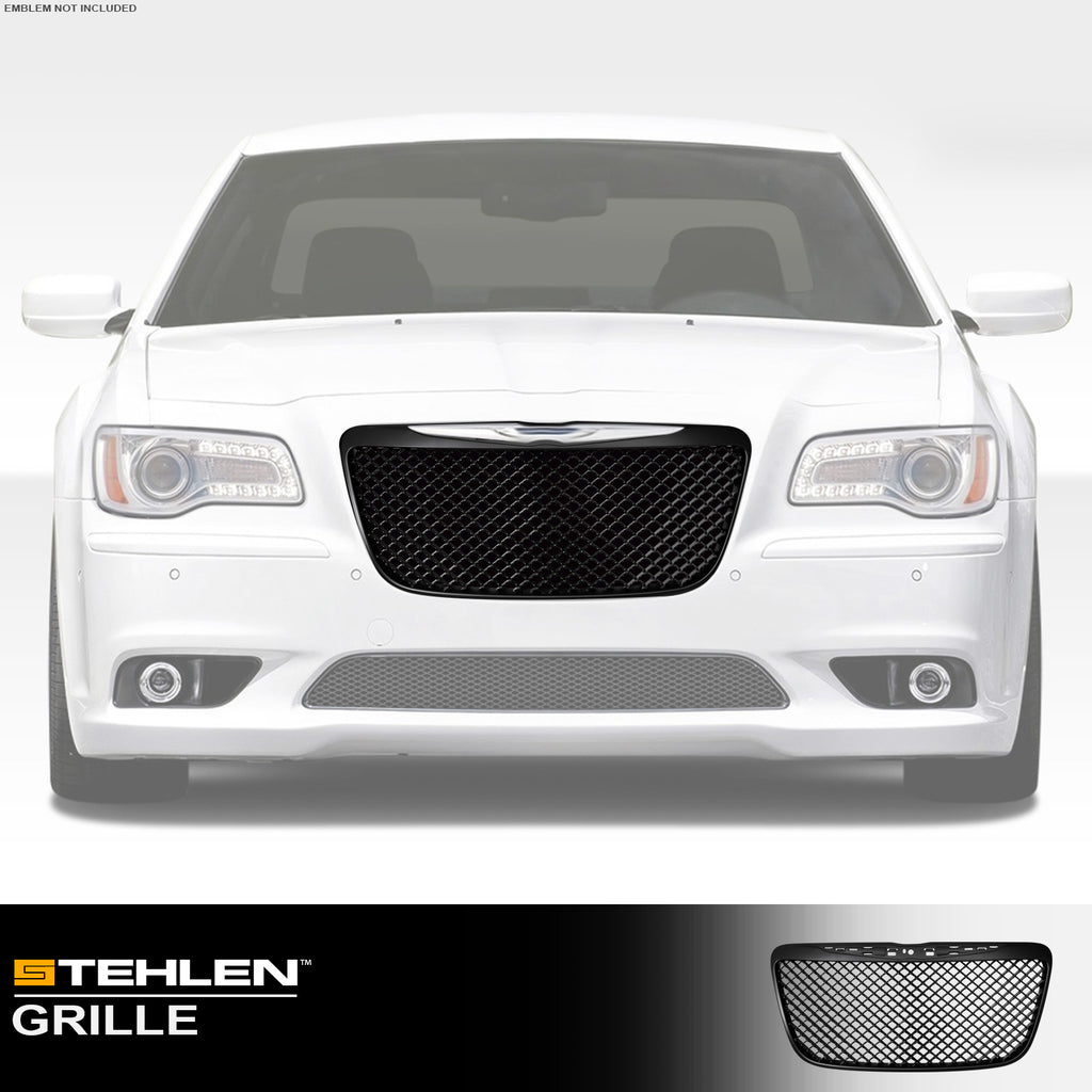 2011-2014 Chrysler 300 Honeycomb Mesh Front Grille - Matte Black