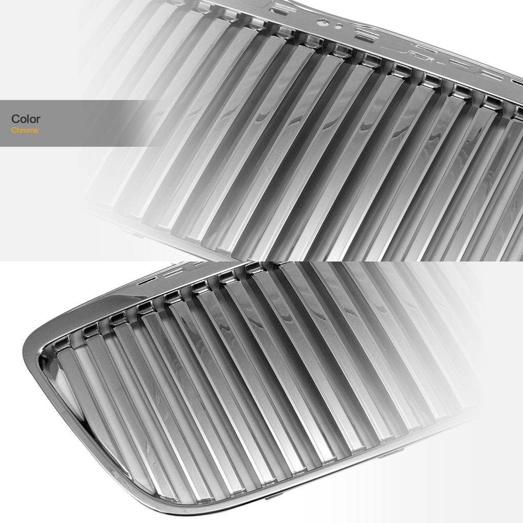 2011-2014 Chrysler 300 Vertical Front Grille - Chrome Finish
