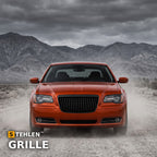 2011-2014 Chrysler 300 Vertical Style Front Grille — Matte Black — installed