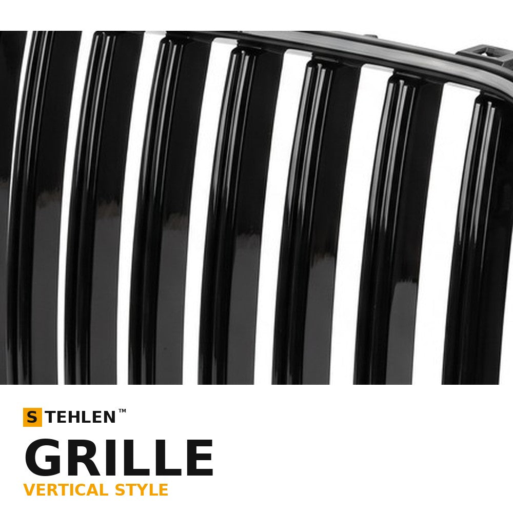 2011-2014 Chrysler 300 Vertical Style Front Grille — Matte Black