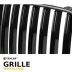 2011-2014 Chrysler 300 Vertical Style Front Grille — Matte Black
