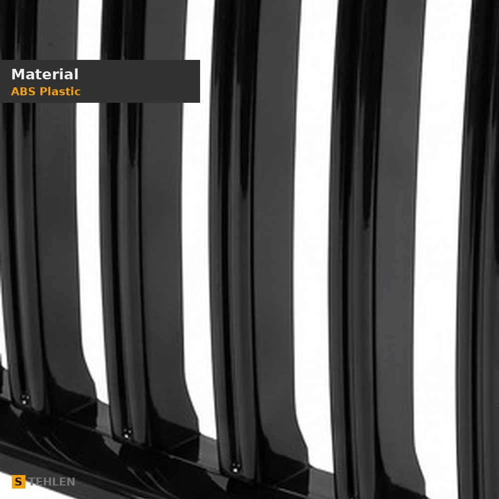 2011-2014 Chrysler 300 Vertical Style Front Grille — Matte Black — detail