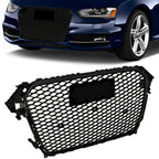 2013-2016 Audi A4 S4 RS Style Honeycomb Mesh Grille - Black