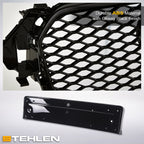 2013-2016 Audi A4 S4 RS Style Honeycomb Mesh Grille - Black