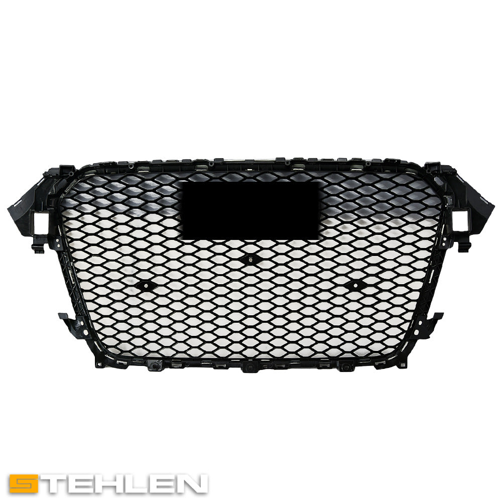2013-2016 Audi A4 S4 RS Style Honeycomb Mesh Grille - Black