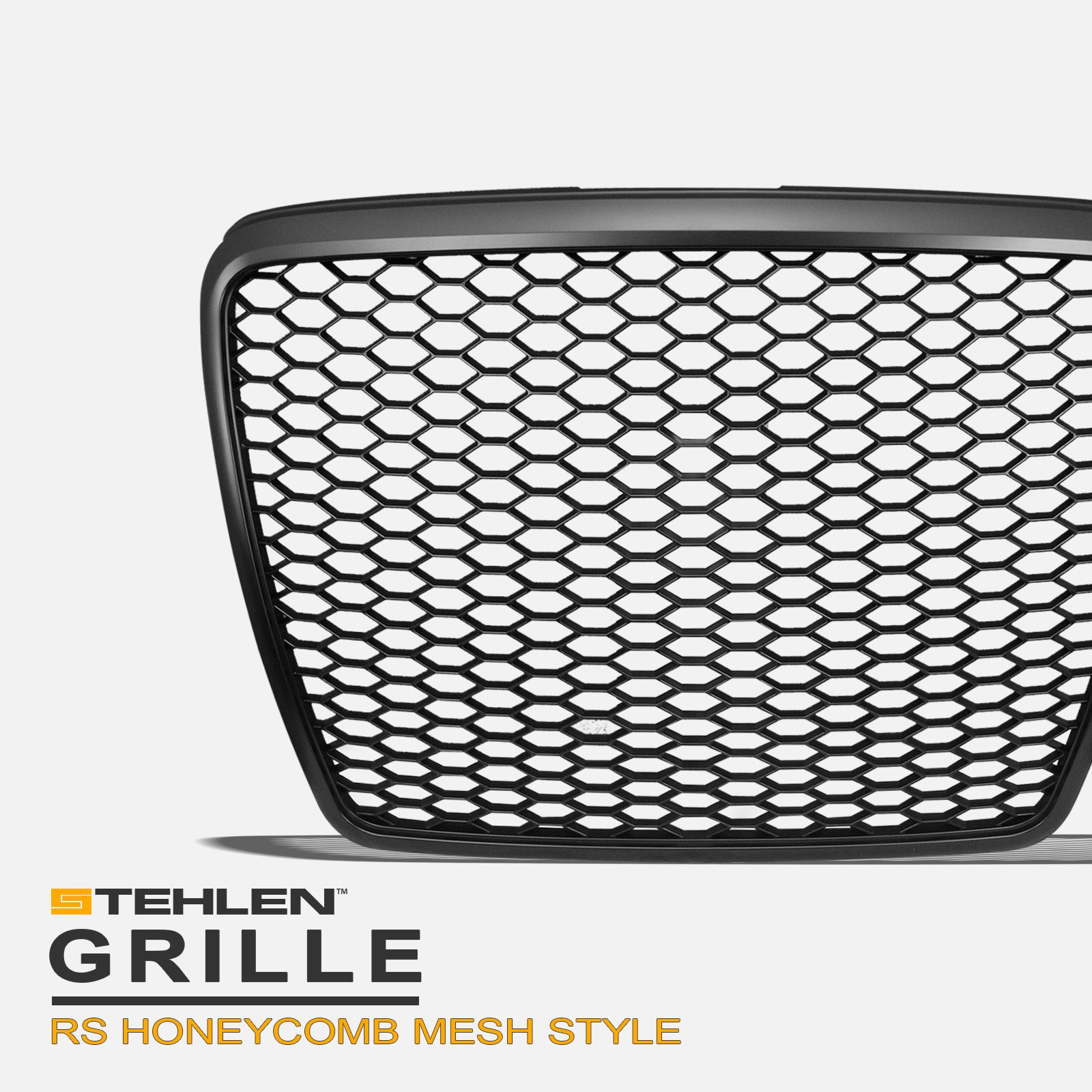 2008-2011 Audi A6 S6 RS Style Honeycomb Mesh Front Grille - Black