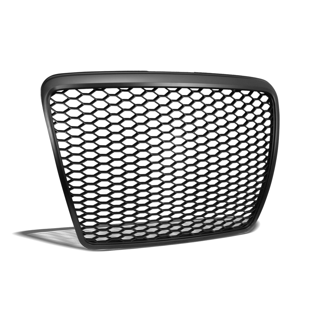 2008-2011 Audi A6 S6 RS Style Honeycomb Mesh Front Grille - Black