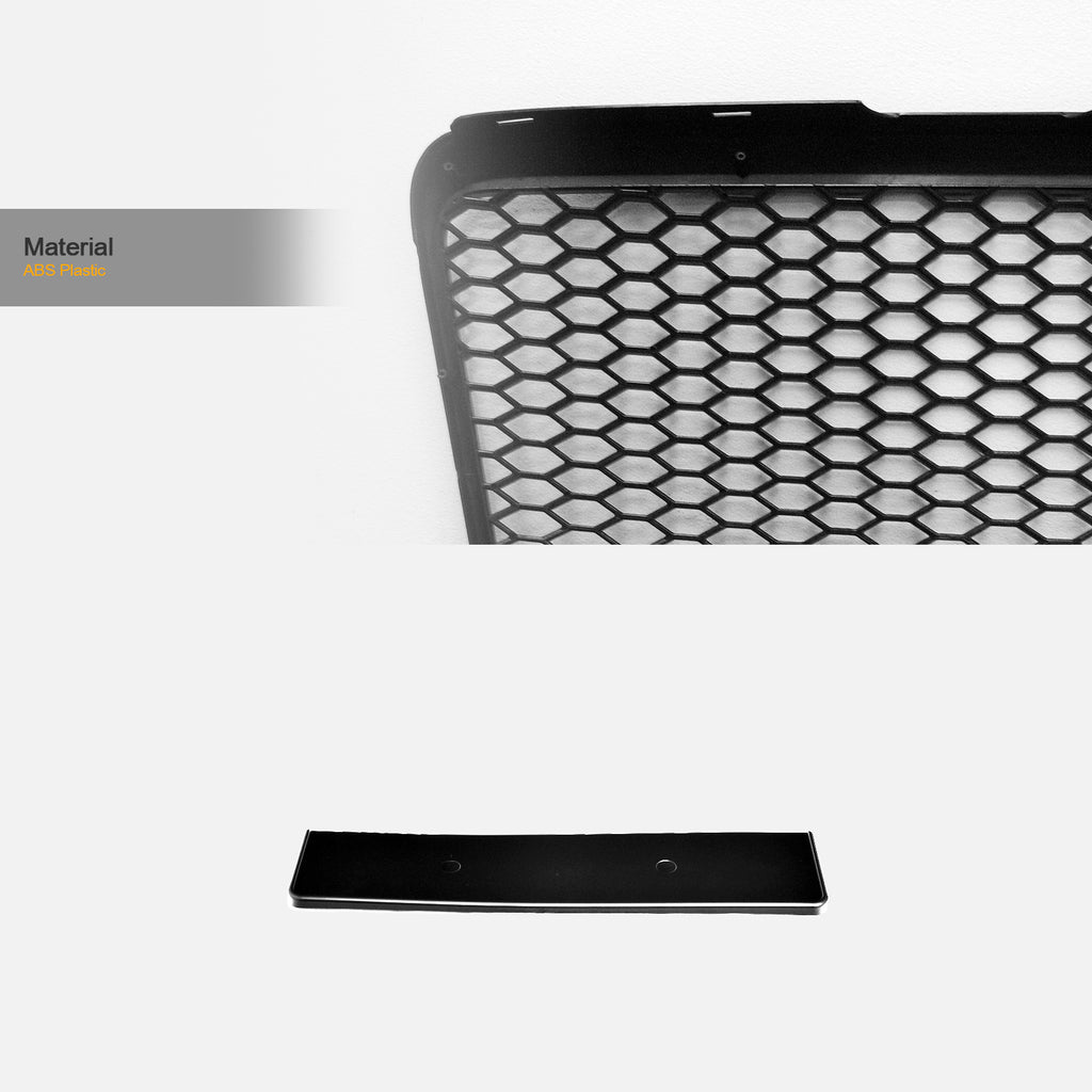2008-2011 Audi A6 S6 RS Style Honeycomb Mesh Front Grille - Matte Black